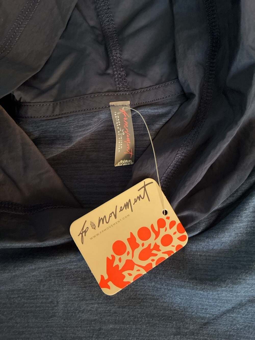 FP Movement Short Sleeve Crop Hoodie in Midnight Navy - Picture 4 of 6